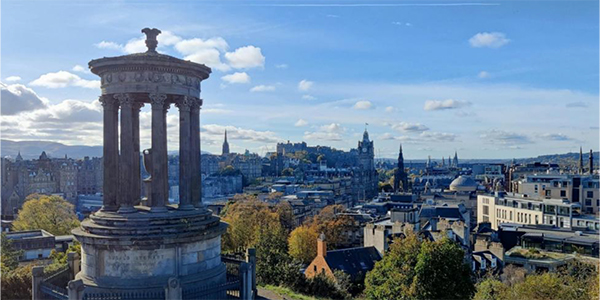 skyline shot of Edinburgh